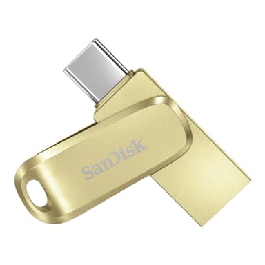 Clé USB SanDisk 128 Go Ultra Dual Drive Luxe - Entièrement Métallique, avec Connecteurs USB Type-C et USB Type-A Réversible, Or - Amazon