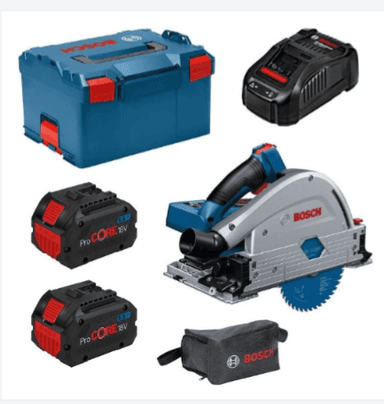 Scie plongeante BOSCH GKT 18V-52GC+ 2 batterie 5Ah et chargeur +Lboxx - Racetools