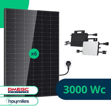 Kit Plug and play photovoltaique Hoymiles Bifacial - 3000W - Upwatt
