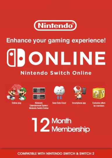 Abonnement 12 mois Nintendo Switch Online (Dématérialisé) - Loaded