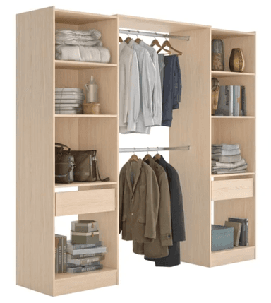 Kit Dressing Extensible Astra Effet Chêne H.205 x L.120/220 x P.50 cm - Leroy Merlin