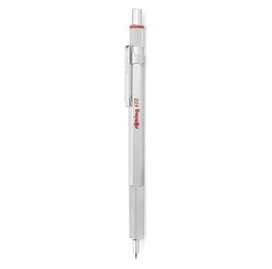 Stylo Bille rOtring 600 - Rechargeable, Pointe Moyenne, Encre Noire, Corps Argenté - Amazon