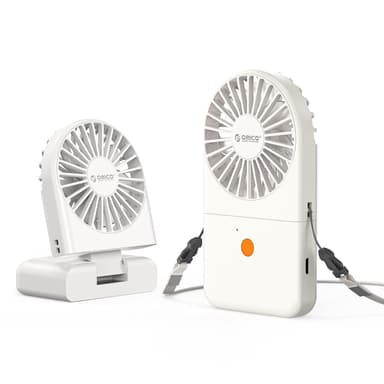 Ventilateur de cou Orico ReFan – Ultra léger 121 g, 2-en-1 tour de cou & bureau, batterie 1800 mAh (via remise panier - vendeur tiers) - Amazon