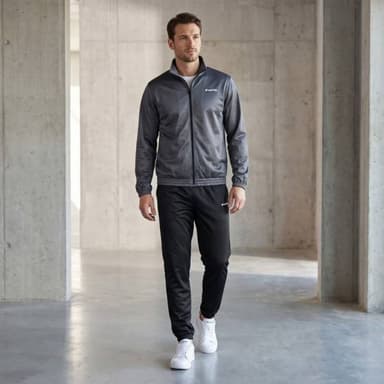 Ensemble survêtement Lotto Homme - Gris ou noir (du M au 2XL) - Sport Outlet