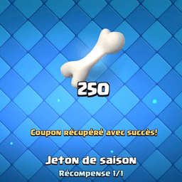 250 Jetons de saison offerts sur Clash Royale (Dématérialisé)