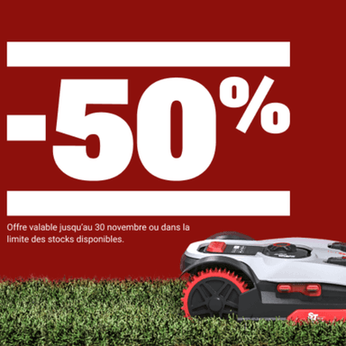 50% de réduction sur une sélection de robot tondeuse - Kress