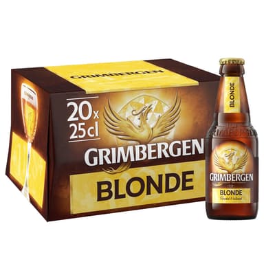 Pck de 20 Bières blonde d'abbaye 6,7° - 25 x 25cL (Via 4,69€ sur la carte de fidélité) - Intermarché
