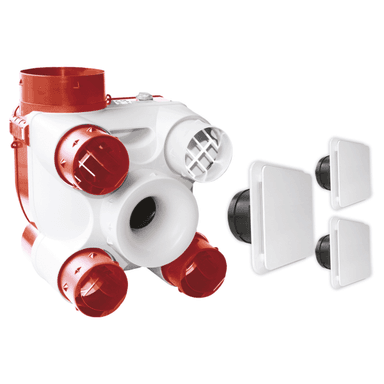 Kit VMC simple flux autoréglable S&P Unelvent DECO DHU K à sondes hygrométriques 4 sanitaires - MaterielElectrique