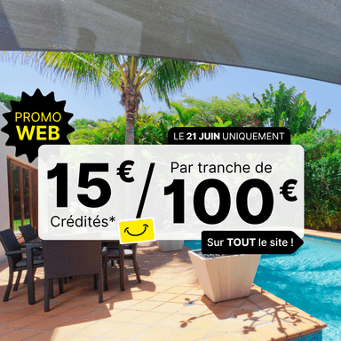 [Carte Fidélité Gratuite] 15€ offerts en crédit fidélité tous les 100€ d'achat sur tout le site - L'entrepôt Du Bricolage