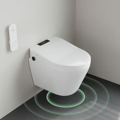 Abattant WC Japonais Intelligent Homary - avec Ouverture Automatique du Couvercle, Forme en U (Via Coupon) - Homary