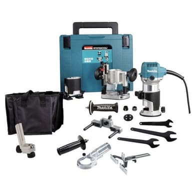 Affleureuse Défonceuse filaire Makita RT0702CX2J - 710W, en Coffret MakPac - Côté Brico