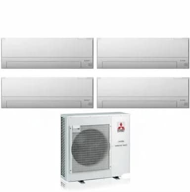 Climatiseur Quadri Split Mitsubishi Electric MSZ-BT25VGK + MSZ-BT35VGK + MXZ-4F72VF - 2x9000 & 2x12000 BTU, Wi-Fi Intégré, R32, A++ - Caldaiemurali