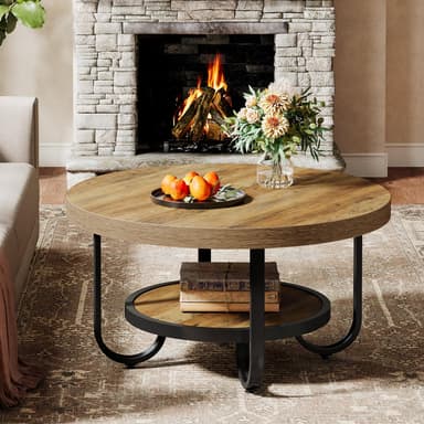 Table basse ronde salon Tribesigns (Vendeur Tiers) - Amazon