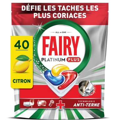 [Dès 20€ d’achats] Lot de 40 Capsules Lave-Vaisselle Platinum Plus - Carrefour