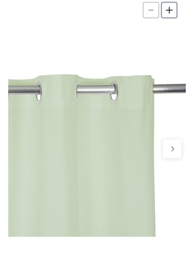 Rideau tamisant Inspire, Leya coton, vert H.280 x l.140 cm - Leroy Merlin
