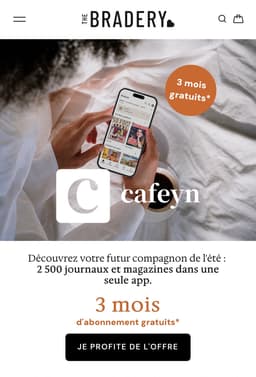 [Nouveaux clients] 3 mois d’abonnement à Cafeyn offerts