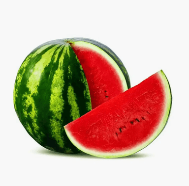 Pastèque rayée calibre 6, origine Espagne - Prix à la pièce (1,70€ ce samedi via 10% d'avantage fidélité) - Intermarché