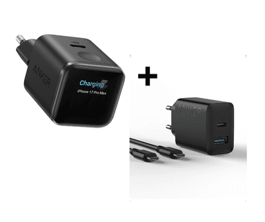 Chargeur USB-C Anker - 45W + Chargeur Rapide USB-C 20W offert (Via remise au panier - Vendeur tiers) - Amazon