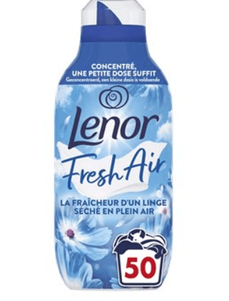 Sélection d'adoucissants Lenor en promotion. Ex: Lot de 2 Lenor Fresh Air Fraîcheur Matinale - 2 x 700ml (via 8.96€ sur la carte) - Leclerc Drive