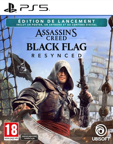 Assassin's Creed Black Flag Resynced Launch Edition sur PS5 ou Xbox Series X (Via reprise d’un jeu ou manette parmi une sélection) - Micromania Zing