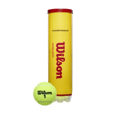 Lot de 4 Balles de Tennis Wilson Extra Duty WRT110000 - Taille 4 - Amazon