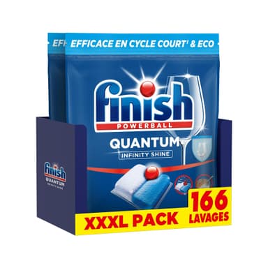 Pack de 166 Capsules de Lave-Vaisselle Finish Quantum Infinity Shine [ via prévoyez et économisez ] - Amazon