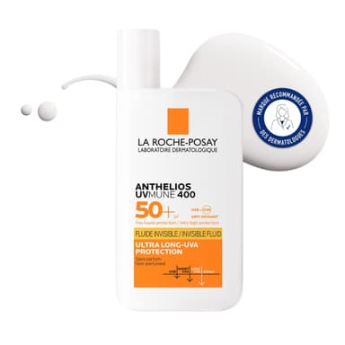 Fluide Invisible La Roche-Posay Anthelios Uvmune 400 - Protection 50+ (via coupon) - Amazon