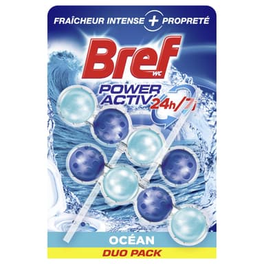 Lot de 2x50g Bref WC Power Activ Océan Blocs WC Fraîcheur Intense Anti‑Calcaire (Via Prévoyez Et Économisez) - Amazon