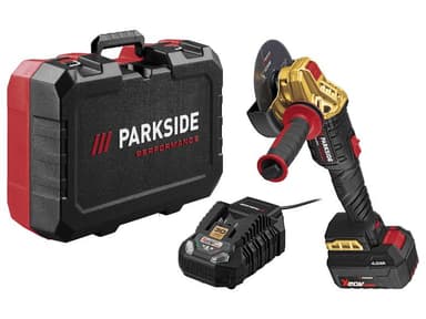 Set de démarrage meuleuse d’angle sans fil Parkside Performance Édition Limitée 30 ans + batterie + chargeur, 20 V - Lidl