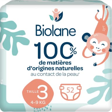 34% de réduction sur la gamme des couches Biolane - Auchan