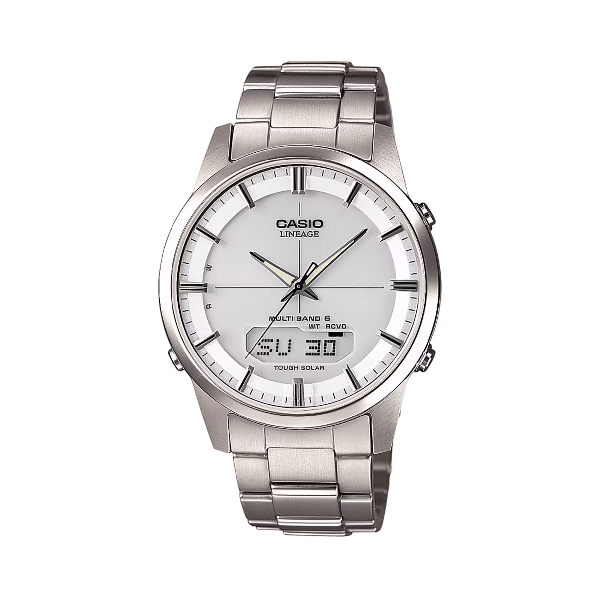 Montre Casio LCW-M170TD - Solaire, Radio pilotée, Verre Saphir, Full titane, 3 coloris au choix - Mondial Montres