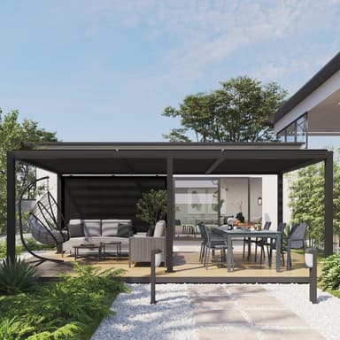 Pergola bioclimatique autoportante Naterial - 6 x 3m - Leroy Merlin