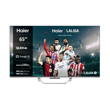TV 65" Haier H65Q800UX 4K QLED - Google TV, 120Hz, HDMI 2.1, VRR, ALLM, Dolby Vision & Atmos - PcComponentes