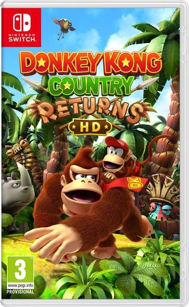 Donkey Kong Country Returns HD sur Nintendo Switch (sélection de magasins, via 25€ cagnottés) - Auchan