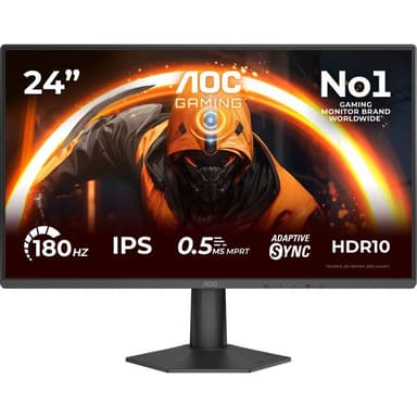 Écran PC 23,8" - AOC, Full HD, 180 Hz, IPS, 0,5 ms, HDR10 Adaptive Sync - Cdiscount