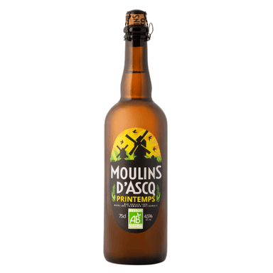 Bière de printemps bio 4,5° Moulins D'Ascq 75 cl (minimum de commande 70€) - La Fourche