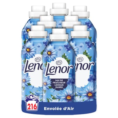 Pack de 8 Bouteilles d'Adoucissant Lenor - 8x27 Lavages, Parfum Envolée d’Air - Amazon