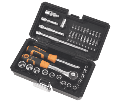 Assortiment de douilles standard Magnusson 1/4" 40 pièces - Screwfix