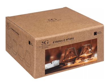 4 verres à Whisky Secret de Gourmet - 29cl - Boulanger