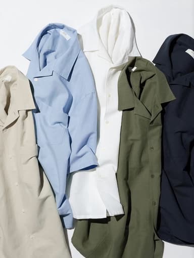 Chemise en lin et coton mélangés Uniqlo - taille XS à 3XL - Uniqlo