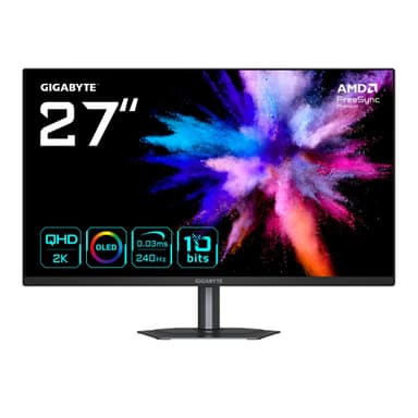Moniteur Gaming 27" Gigabyte GO27Q24 - OLED 2K QHD - 2560 x 1440, 240Hz - Amazon
