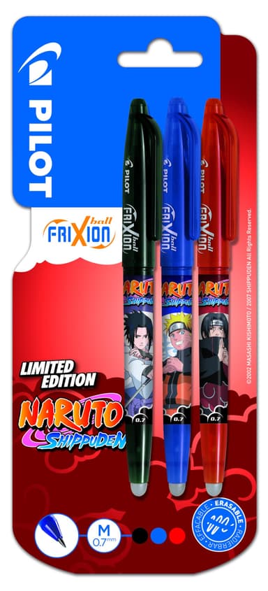 Lot de 3 FriXion Ball Stylos effaçables - Édition limitée Naruto Shipudden (vendeur tiers) - Amazon