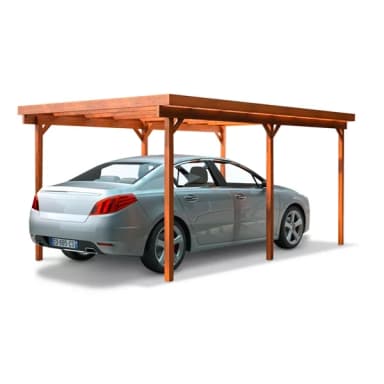 Carport 3 m x 5 m – Structure en Pin traité - Brico Dépôt