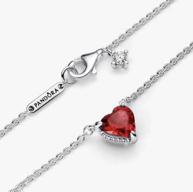 Collier Pandora Halo Coeur Scitillant - Pandora