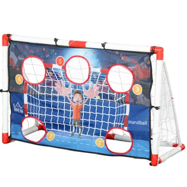 Cage de But gonflable Homcom - 116 x 48 x 76 cm, blanc - Aosom
