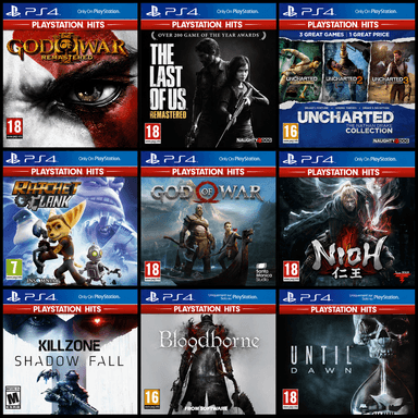 Sélection de jeux PlayStation Hits PS4 à 9,90€ - Ex: God of War, Nioh, Ratchet & Clank, TLOU: Remastered, Bloodborne, etc. - E.Leclerc
