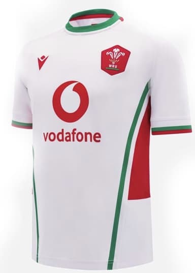 Maillot Extérieur Pays De Galles Rugby 2024/25 Macron - Tailles du L au 5XL - Boutique Rugby