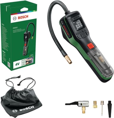 Pompe à Air sans fil Bosch PNEO - Batterie 4V 3 Ah, avec Adaptateurs & Sac en Tissu - Amazon