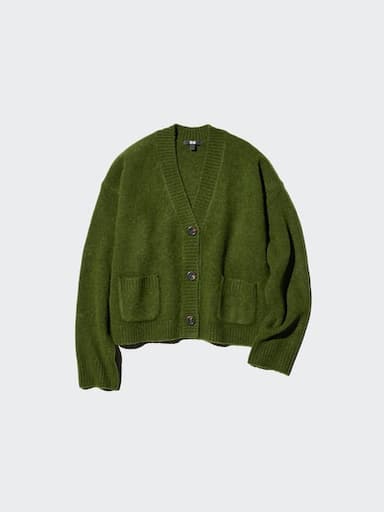 Cardigan court Uniqlo Soufflé Yarn - Maille douce, unisexe, plusieurs coloris et tailles XXS à XXL - Uniqlo