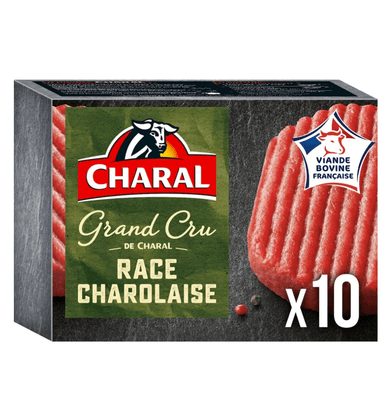 50% d’avantage fidélité dès 15€ sur le surgelé salé - Ex : Lot de 10 steaks hachés Charal Grand Cru Race Charolaise (via 8,33€ cagnottés) - Intermarché